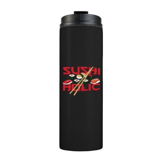 Sushiholic Sushi Rolls Rice and Fish Thermal Tumblers