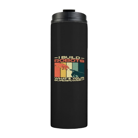 Robot Robotics Engineer Retro Thermal Tumblers