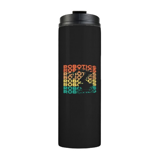Robot Robotics Engineer Retro Thermal Tumblers