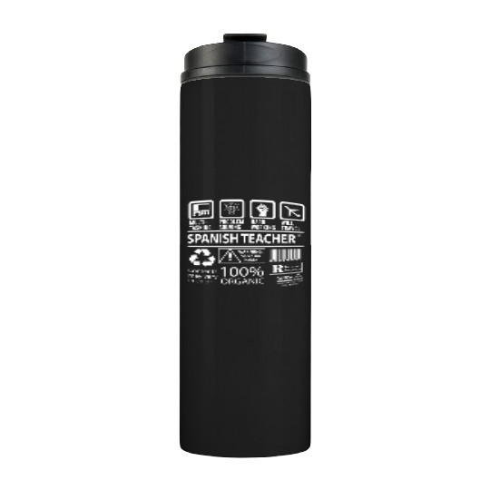 Spanish Teacher Thermal Tumblers - Multitasking Job Gift It