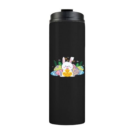 Cute Easter Bunny Egg Hunt Thermal Tumblers