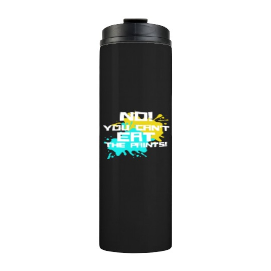 funny art teacher Thermal Tumblers