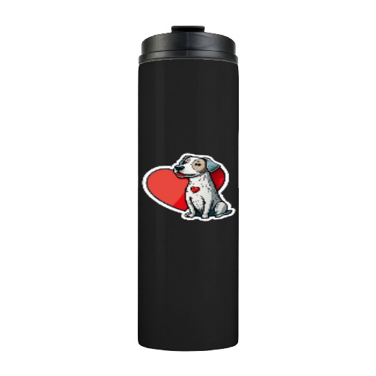 Valentine’s Day Cute Dog Thermal Tumblers