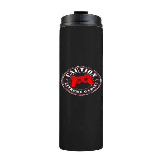 Gamer Heartbeat Video Game On Lover Extreme Gaming Thermal Tumblers