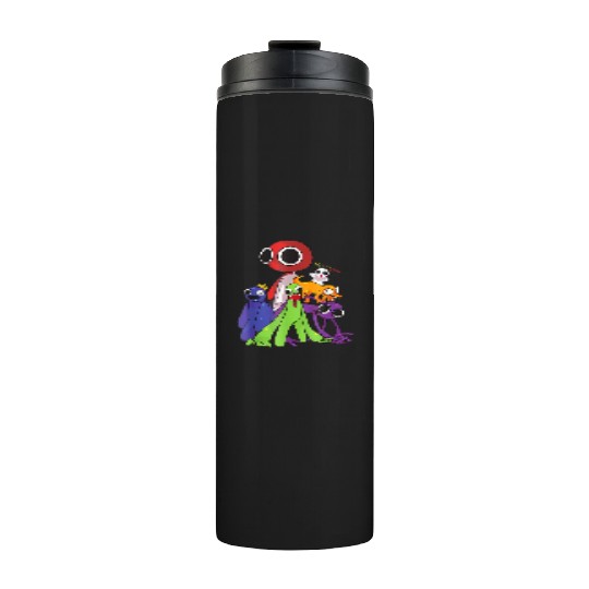 Rainbow Friends blue red orange green Thermal Tumblers