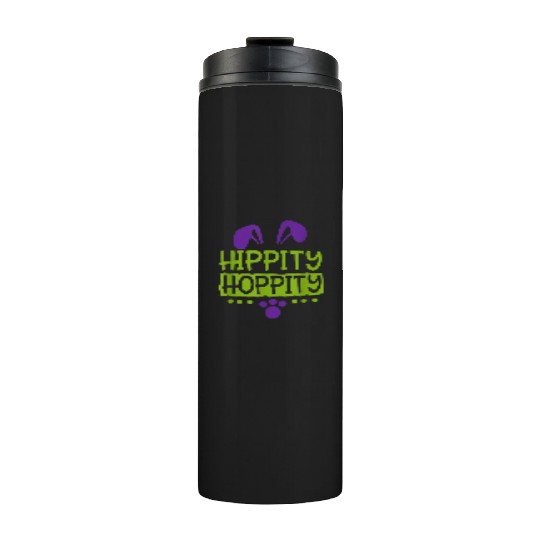 Cute Sunday School or Egg Hunt Hippity Hoppity Thermal Tumblers