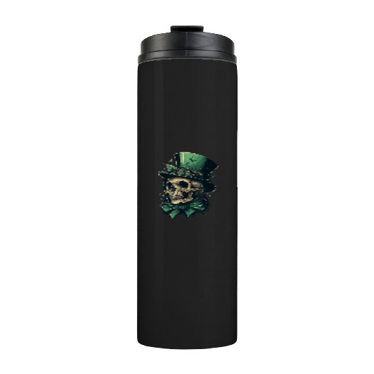 St Patrick s Lucky Irish Skull Thermal Tumblers