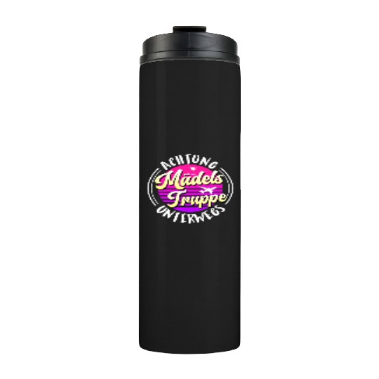 Warning girls trip in progress Spring Break Thermal Tumblers
