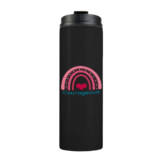 Courageous Viva Magenta Boho Rainbow Thermal Tumblers