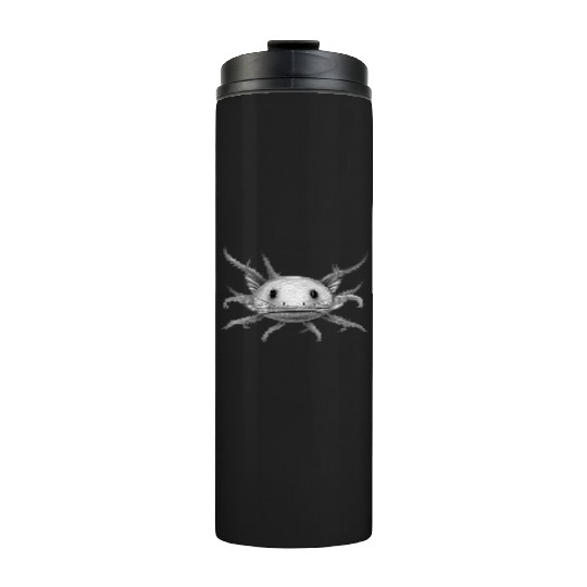 axolotl staring at you - original color Thermal Tumblers