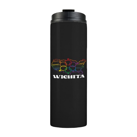 Wichita Pride Month Pride Flag LGBT Community LGBT Thermal Tumblers