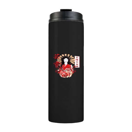 Amaterasu Omikami Cherry Blossom Sun Goddess Thermal Tumblers