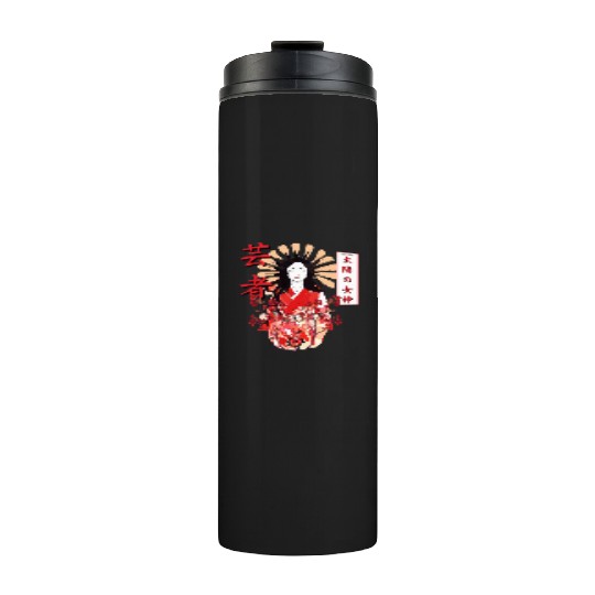 Amaterasu Omikami Cherry Blossom Sun Goddess Thermal Tumblers