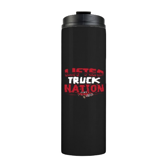 Lifted Truck Nation Pickup Truck Square Body Truck Thermal Tumblers