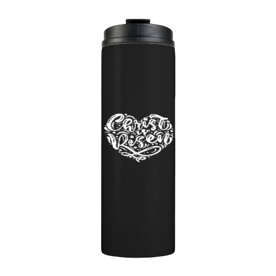 He Is Risen Religious Easter Thermal Tumblers