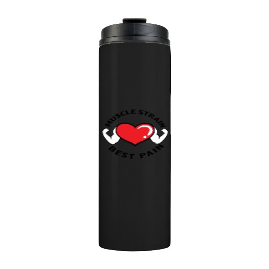 Muscle Strain Fitness Gym Pain Bodybuilding Thermal Tumblers