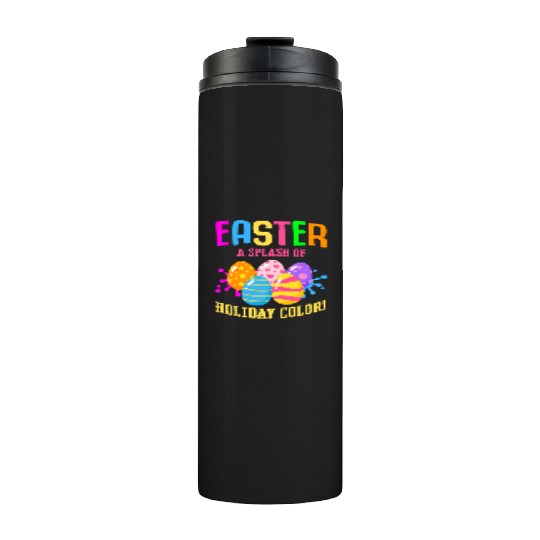 Easter Colorful Egg Dye Rabbit Egg Hunt Thermal Tumblers
