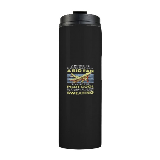 Pilot Airfield Jet Flight School Thermal Tumblers