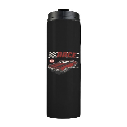 Retro Muscle Car Vintage Racing Car Lover Thermal Tumblers