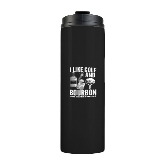 Golf Bourbon Whiskey Gift Golfer Thermal Tumblers