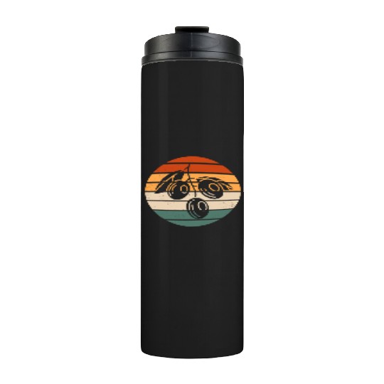 Retro Green Olive Design Thermal Tumblers