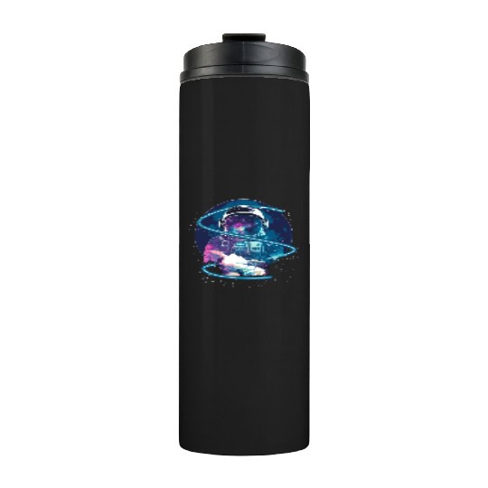 Galaxy Astronaut Full Moon Astronomy Space Science Thermal Tumblers