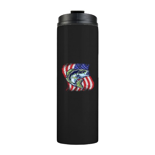 US Bass Fish Thermal Tumblers