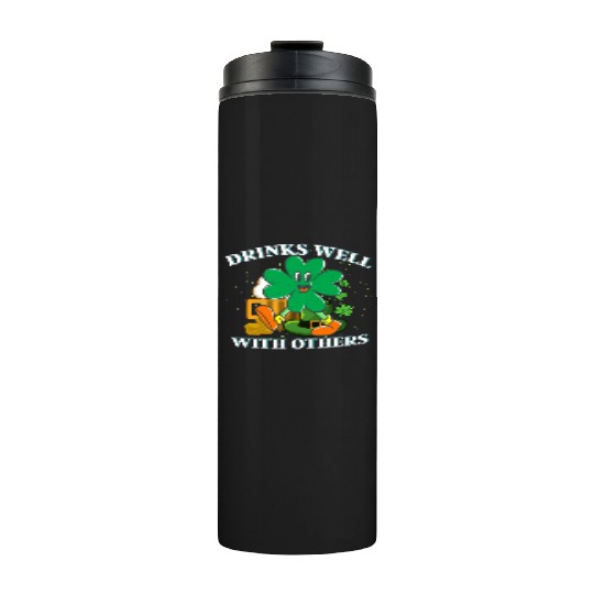 Drinks Well With Others St. Patrick's DayT-Thermal Tumblers