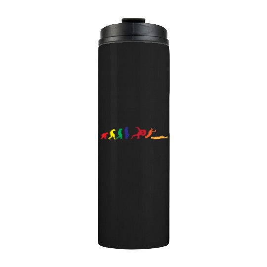 Martial Arts Evolution Brazilian Jiu Jitsu Fighter Thermal Tumblers