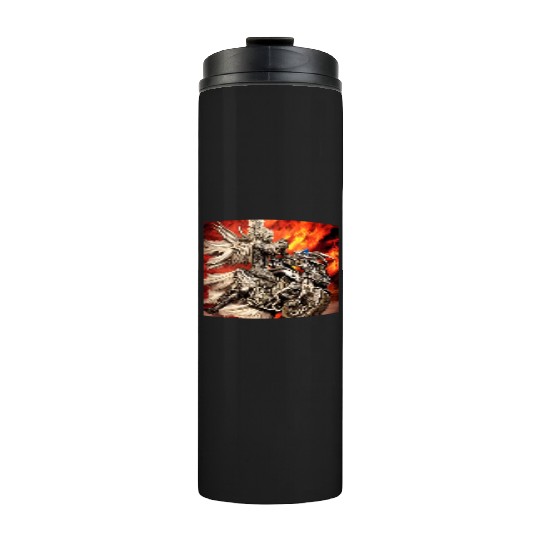 Devil Hellfire Riding Motorcycle Thermal Tumblers