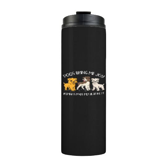Dog Owner Dog Lover Dog Breeder Paw Love Puppy Thermal Tumblers