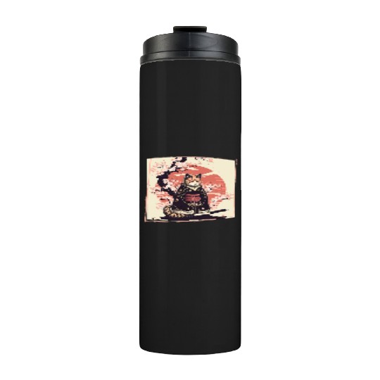Cat Ninja Ukiyoe Samurai Thermal Tumblers