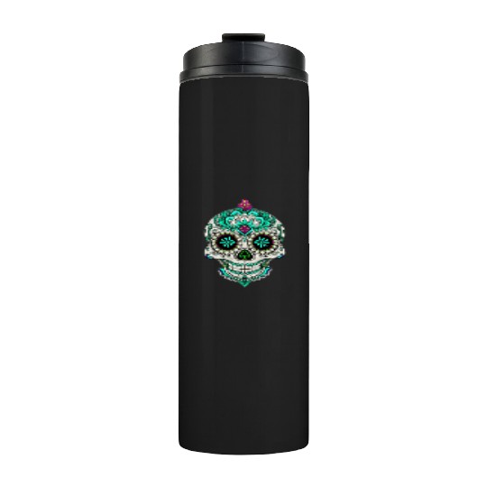 Royal Sugar Skull Thermal Tumblers