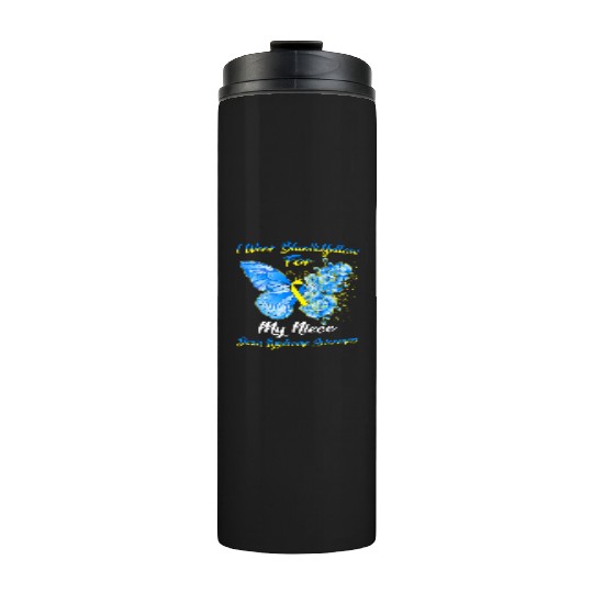 Kids I Wear Blue Yellow For My Niece Down Syndrom Thermal Tumblers