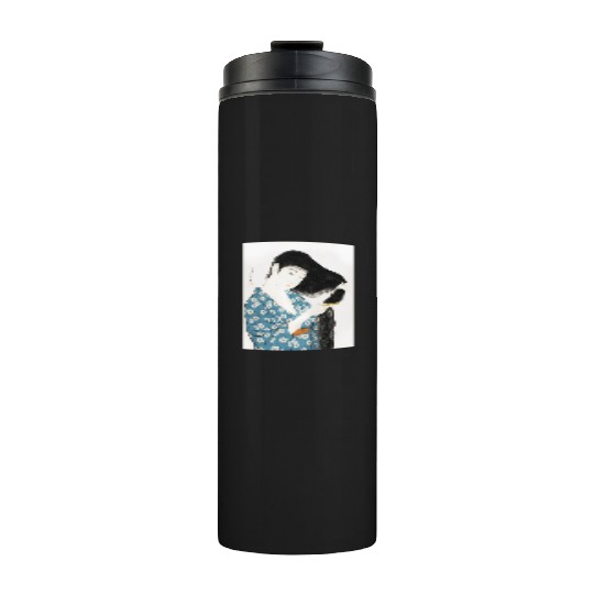 Japanese Woman Kimono Hair Ukiyoe art Thermal Tumblers