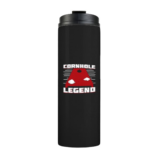 Cornhole Legend Bean Bag Toss Player Gift Thermal Tumblers