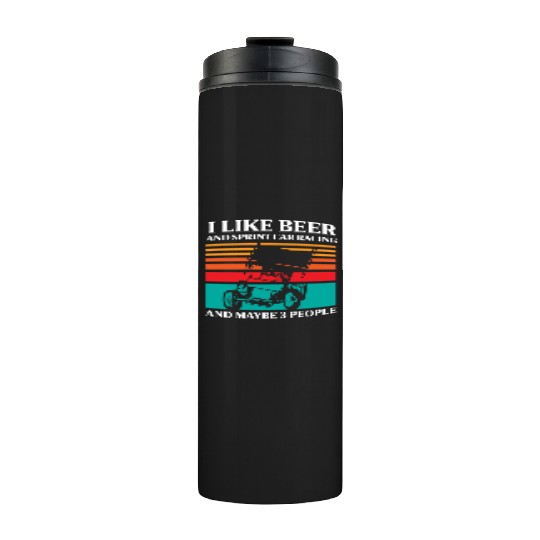 Sprint Car Racing, sprint car, dirt track racers Thermal Tumblers