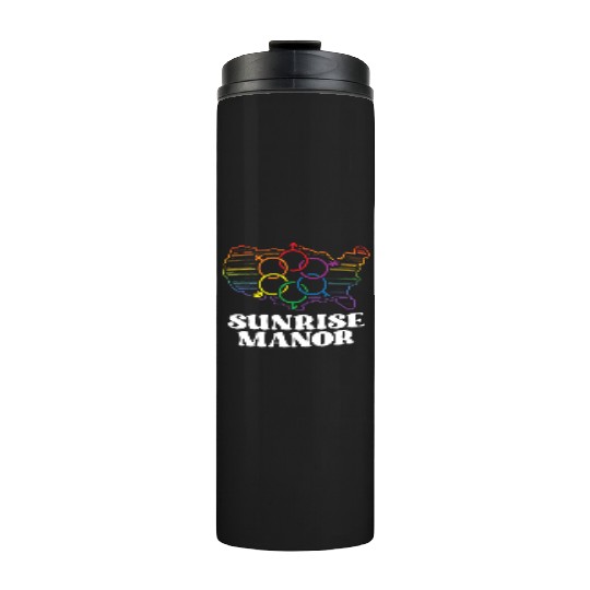 Sunrise Manor Pride Flag Pride Month LGBTQ Flag Thermal Tumblers