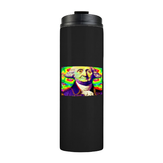 Trippy George Washington Thermal Tumblers