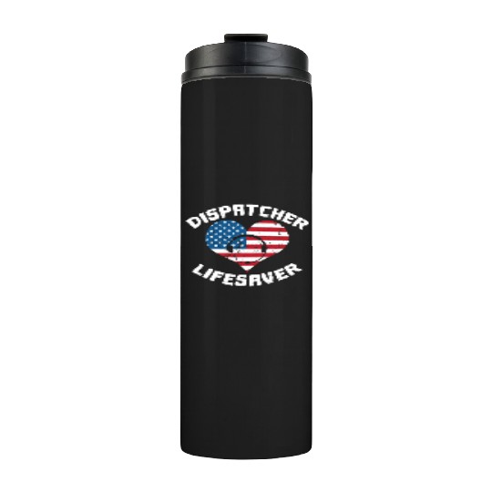 Dispatcher Us Flag Thermal Tumblers