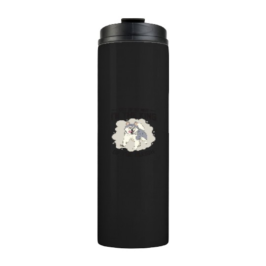 Husky Sledding King Of The Sleigh Sled Dog Racing Thermal Tumblers