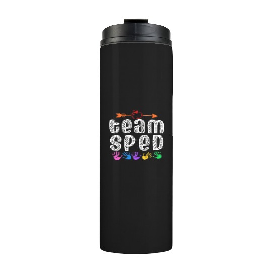 Team Sped Teacher Awareness Special Education Thermal Tumblers