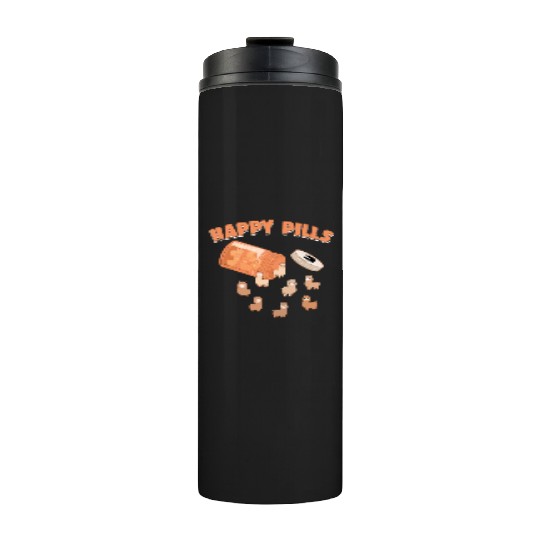 Happy Pills Alpaca Funny Farm Animal Lovers Humor Thermal Tumblers