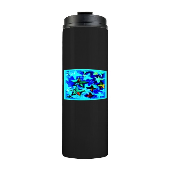 Blue Starry Night Sky Painting. Buy Now Thermal Tumblers