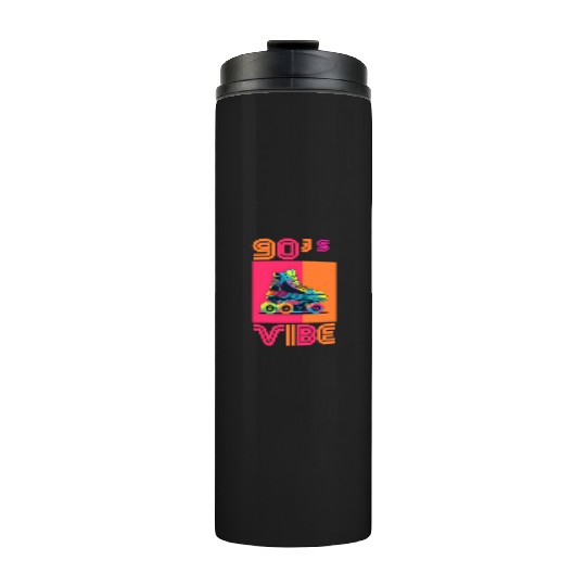 90s Vibe - I Love The 90s - Retro 90s Neon Thermal Tumblers