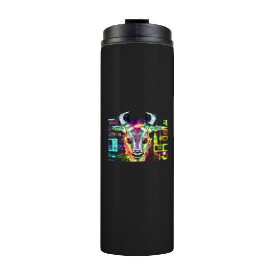 Neon Baphomet Thermal Tumblers