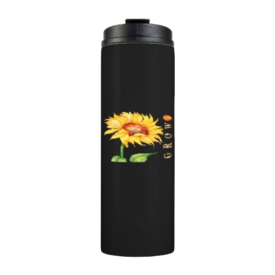 Natural Growth of Sunflower Lovers, Summer Spring Thermal Tumblers