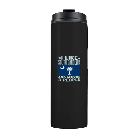 South Carolina Flag US State Thermal Tumblers