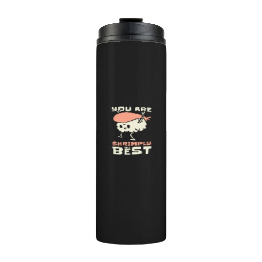 Asian Food Sushi Shrimp Food Sushi Lover Design Thermal Tumblers