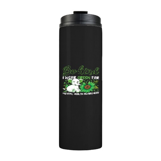Kind May Green For Mental Health Awareness Month Thermal Tumblers